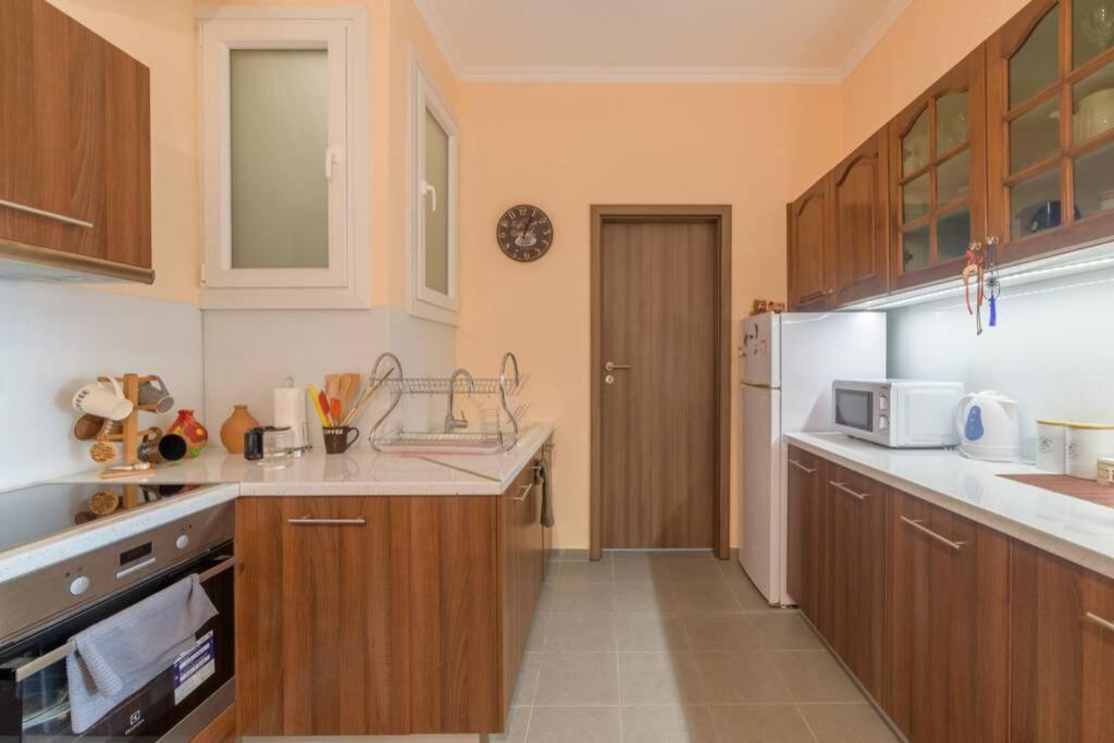 Bright Newly Renovated Apt Near Beach & Center+Ac Anemomylos Екстер'єр фото
